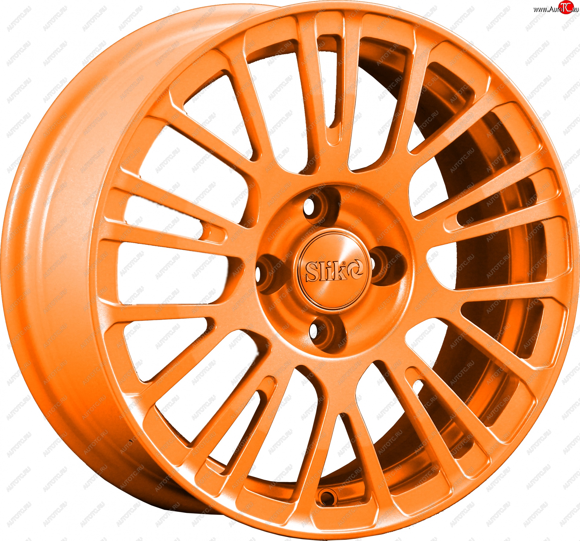 11 899 р. Кованый диск Slik Classik 6.5x15 (Ярко-оранжевый)   (Цвет: Ярко-оранжевый)  с доставкой в г. Керчь