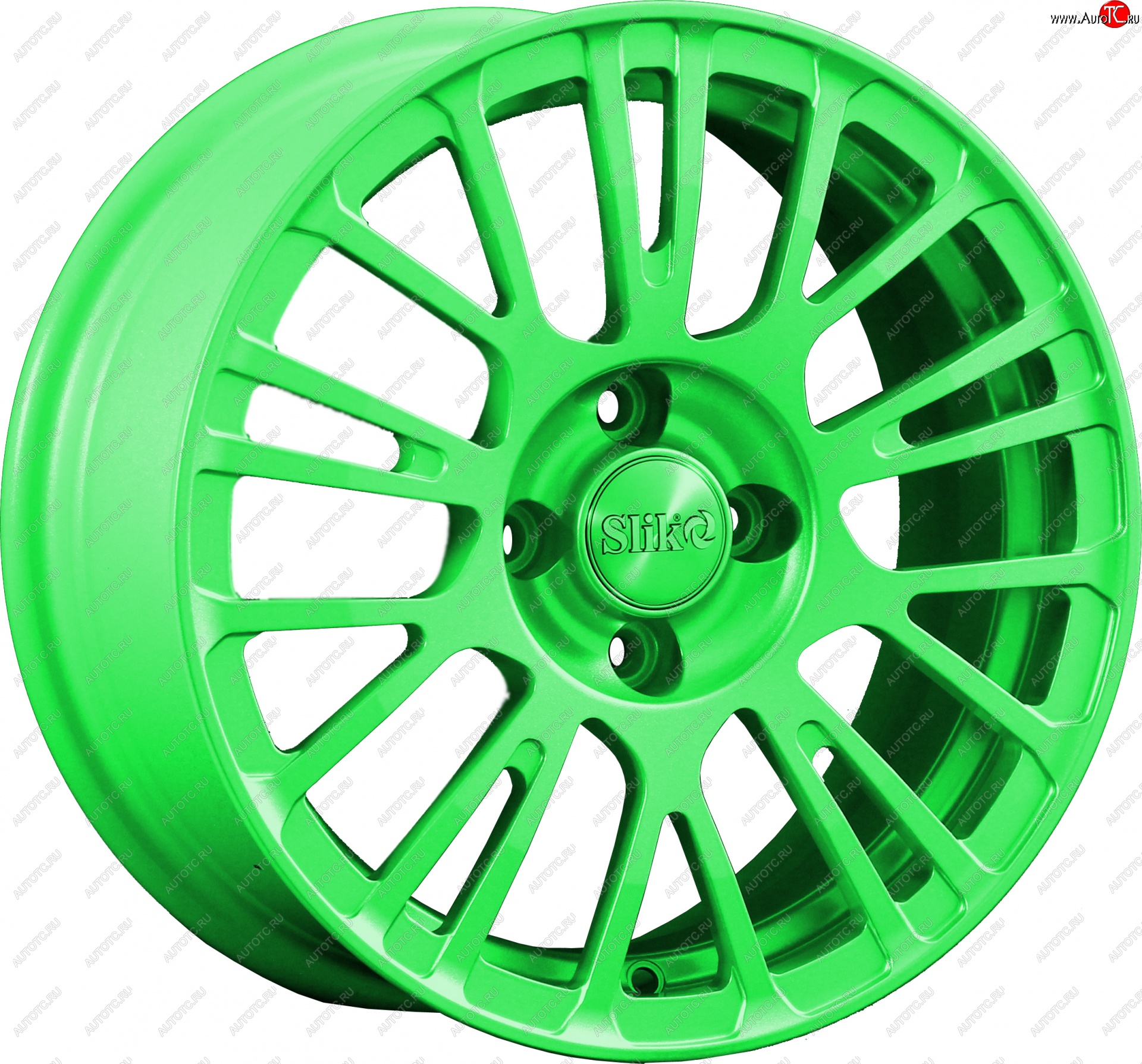 11 899 р. Кованый диск Slik Classik 6.5x15 (RAL 6038 ярко-зеленый)   (Цвет: RAL 6038 ярко-зеленый)  с доставкой в г. Керчь