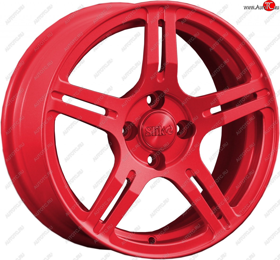 15 249 р. Кованый диск Slik Classik 6.5x15 (Красный)   (Цвет: Красный)  с доставкой в г. Керчь