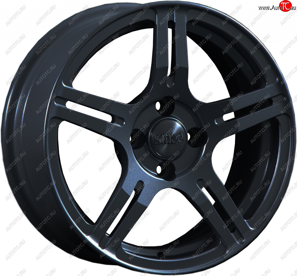 15 249 р. Кованый диск Slik Classik 6.5x15 (Черный матовый)   (Цвет: Черный матовый)  с доставкой в г. Керчь