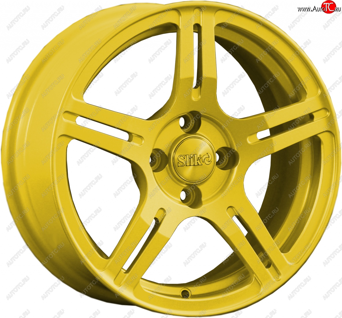 15 249 р. Кованый диск Slik Classik 6.5x15 (Ярко-желтый RAL 1021)   (Цвет: Ярко-желтый RAL 1021)  с доставкой в г. Керчь