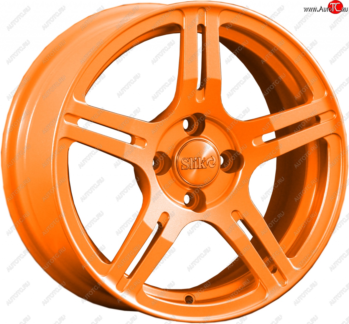 15 249 р. Кованый диск Slik Classik 6.5x15 (Ярко-оранжевый)   (Цвет: Ярко-оранжевый)  с доставкой в г. Керчь