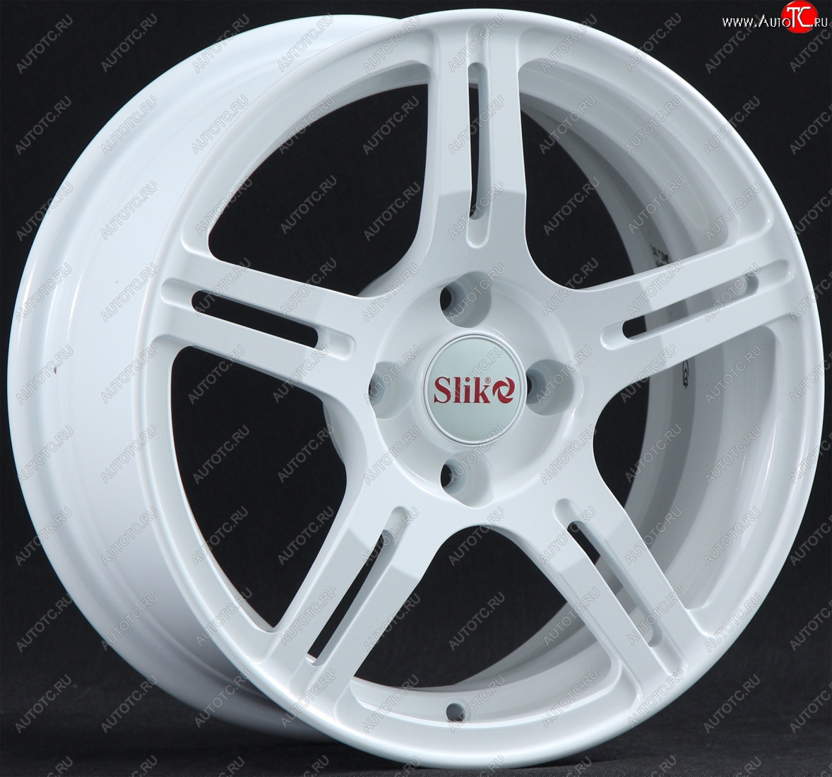 15 249 р. Кованый диск Slik Classik 6.5x15 (Белый)   (Цвет: Белый)  с доставкой в г. Керчь