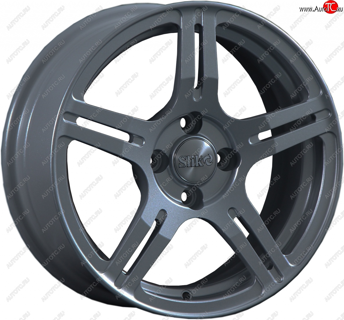 15 249 р. Кованый диск Slik Classik 6.5x15 (Металлик графит матовый)   (Цвет: Металлик графит матовый)  с доставкой в г. Керчь
