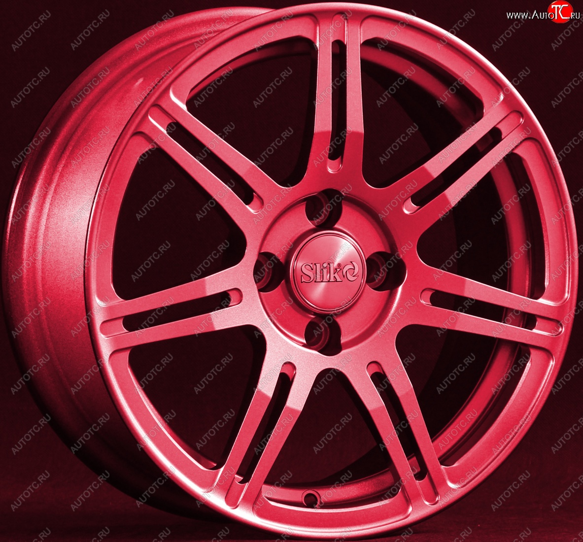 15 249 р. Кованый диск Slik Classik 6.5x15 (Candy рубиновый)   (Цвет: Candy рубиновый)  с доставкой в г. Керчь