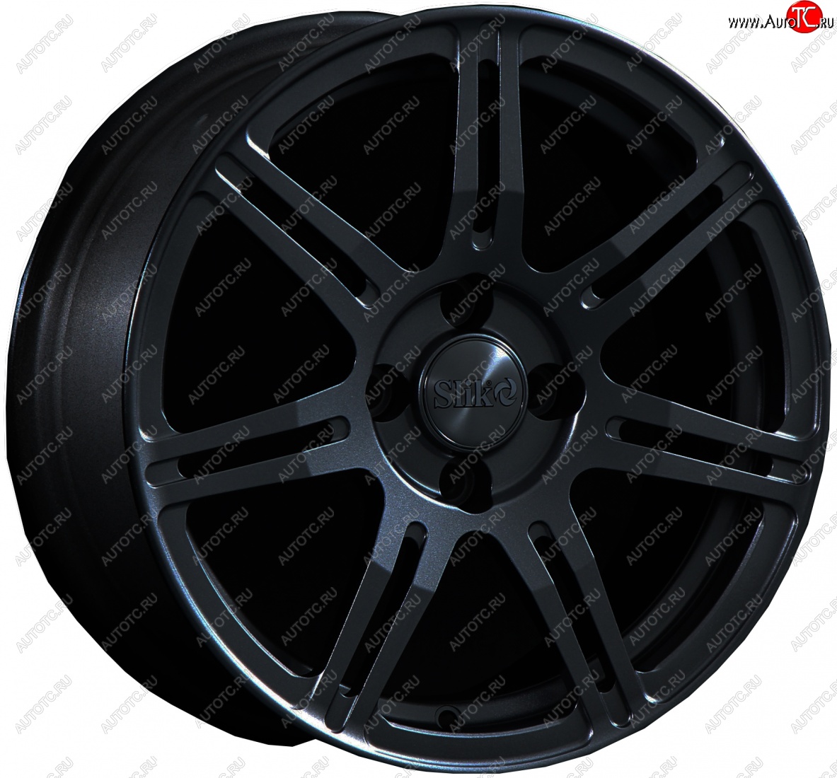 15 249 р. Кованый диск Slik Classik 6.5x15 (Черный глянцевый)   (Цвет: Черный глянцевый)  с доставкой в г. Керчь