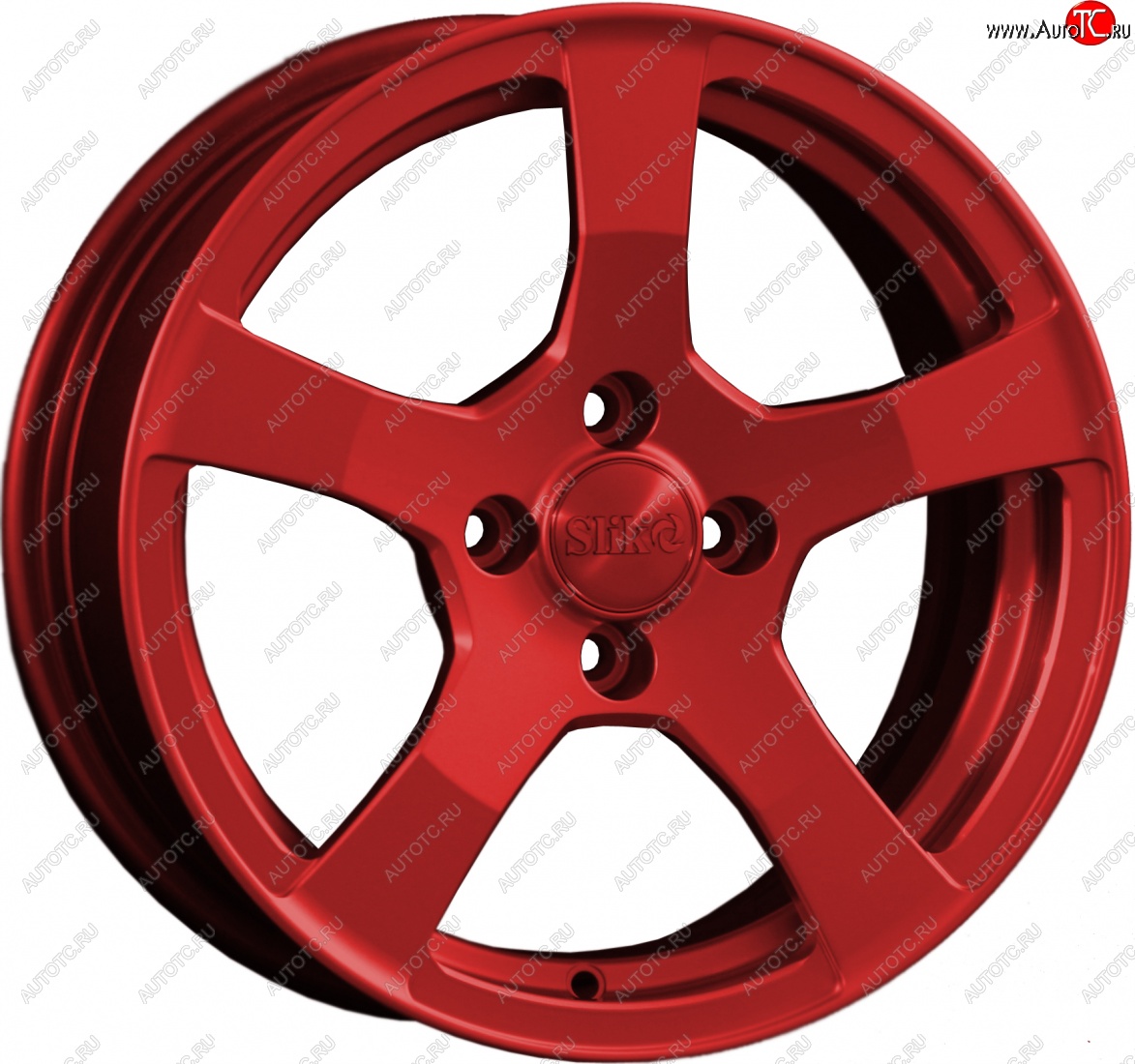 15 599 р. Кованый диск Slik Classik 6.5x15 (Красный)   (Цвет: Красный)  с доставкой в г. Керчь