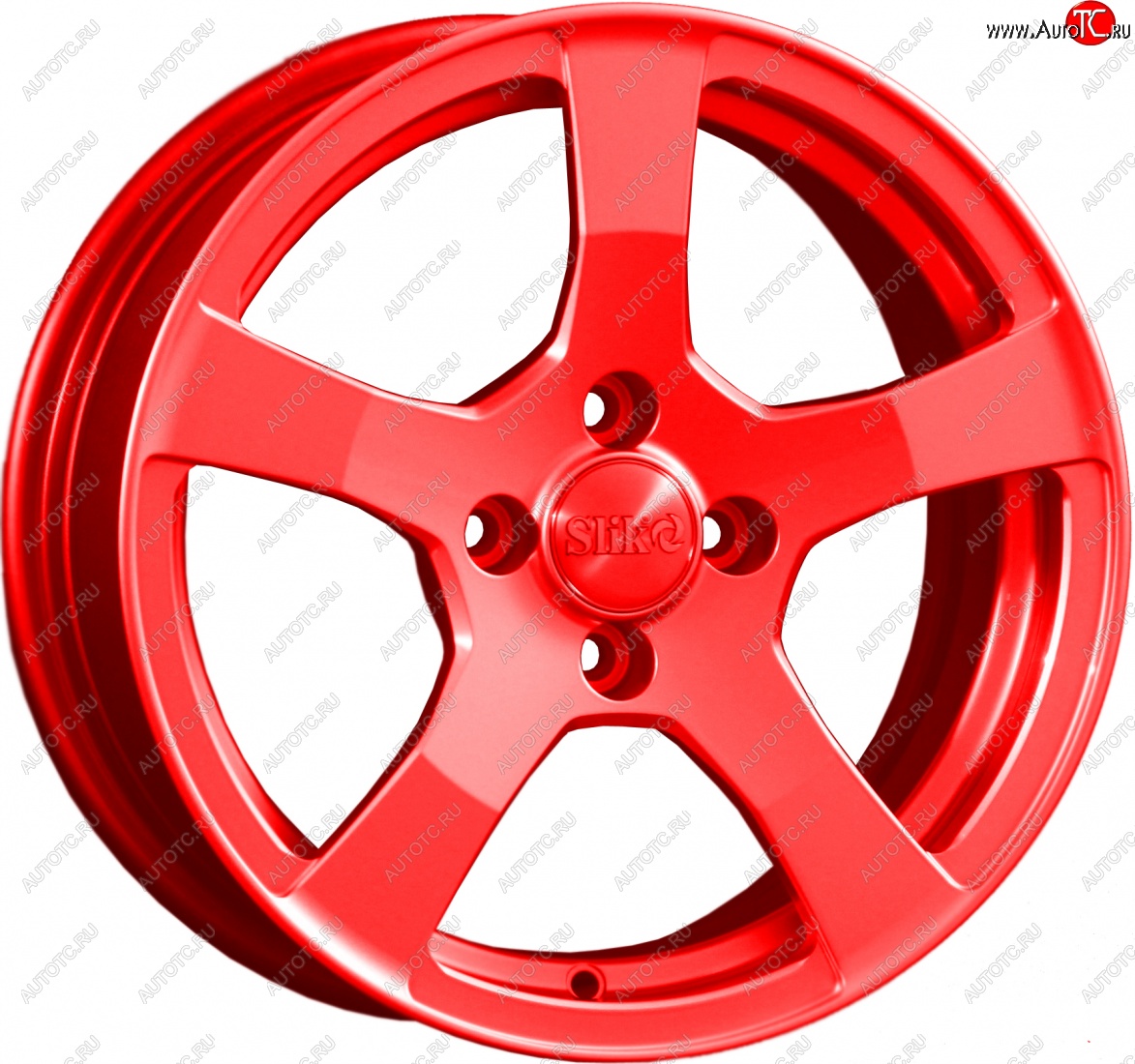 15 599 р. Кованый диск Slik Classik 6.5x15 (Candy алый)   (Цвет: Candy алый)  с доставкой в г. Керчь