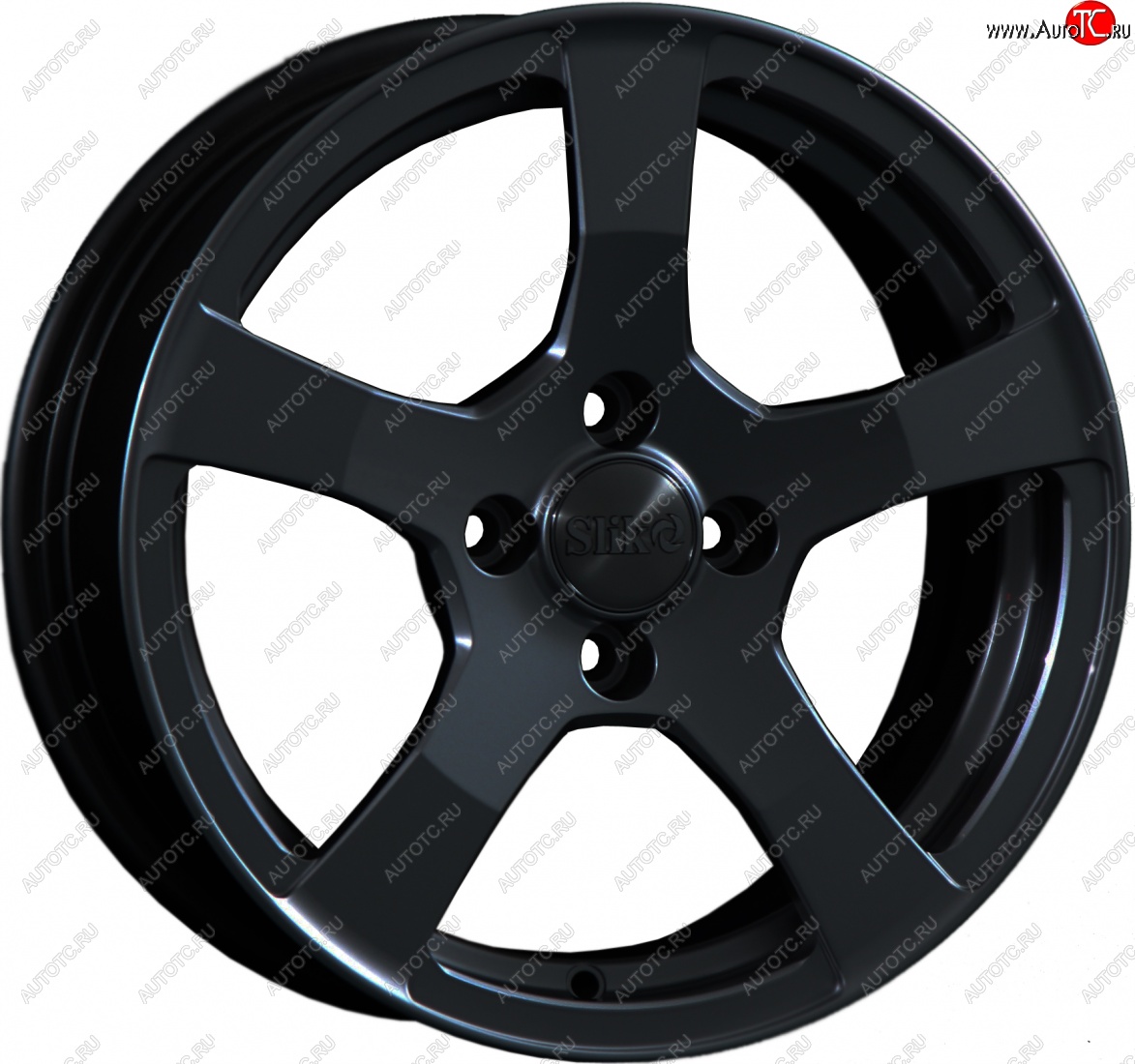 15 599 р. Кованый диск Slik Classik 6.5x15 (Черный матовый)   (Цвет: Черный матовый)  с доставкой в г. Керчь