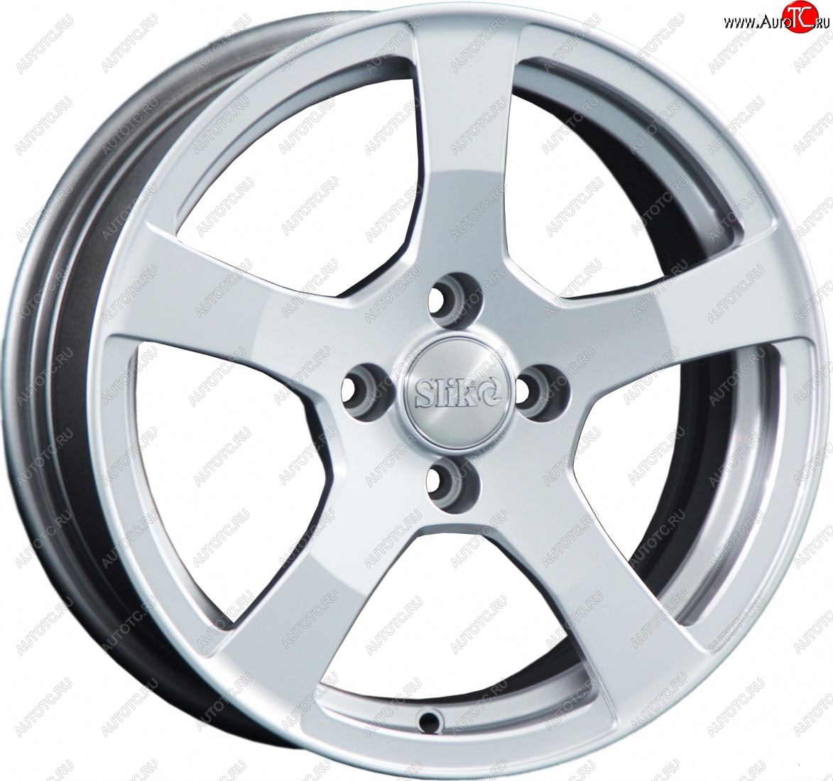 14 199 р. Кованый диск Slik Classik 6.5x15 (Яркое-блестящее серебро)   (Цвет: Яркое-блестящее серебро)  с доставкой в г. Керчь