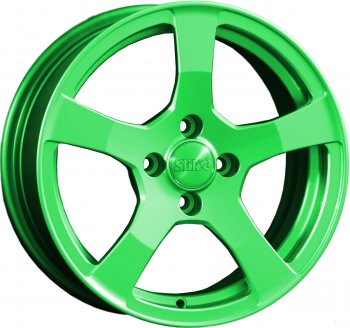 Кованый диск Slik Classik 6.5x15 (RAL 6038 ярко-зеленый)  (Цвет: RAL 6038 ярко-зеленый)