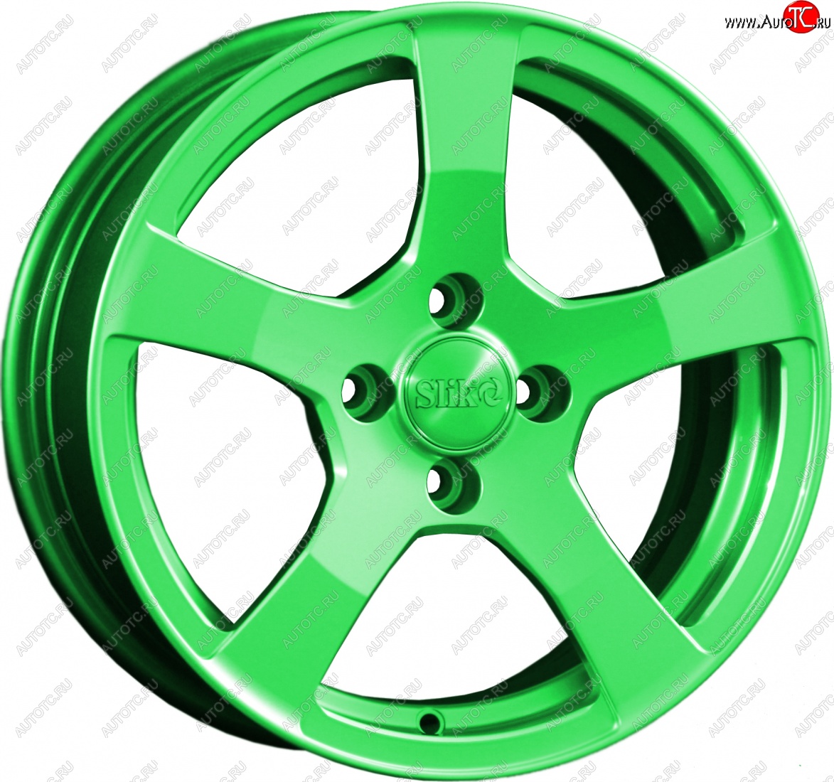 15 599 р. Кованый диск Slik Classik 6.5x15 (RAL 6038 ярко-зеленый)   (Цвет: RAL 6038 ярко-зеленый)  с доставкой в г. Керчь