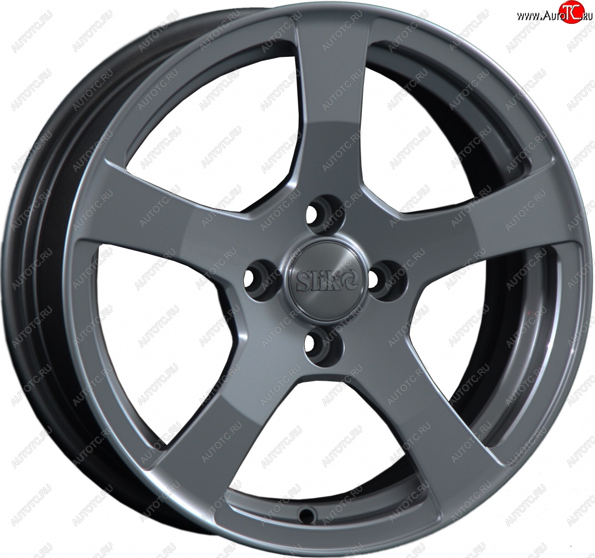 15 599 р. Кованый диск Slik Classik 6.5x15 (Металлик графит матовый)   (Цвет: Металлик графит матовый)  с доставкой в г. Керчь