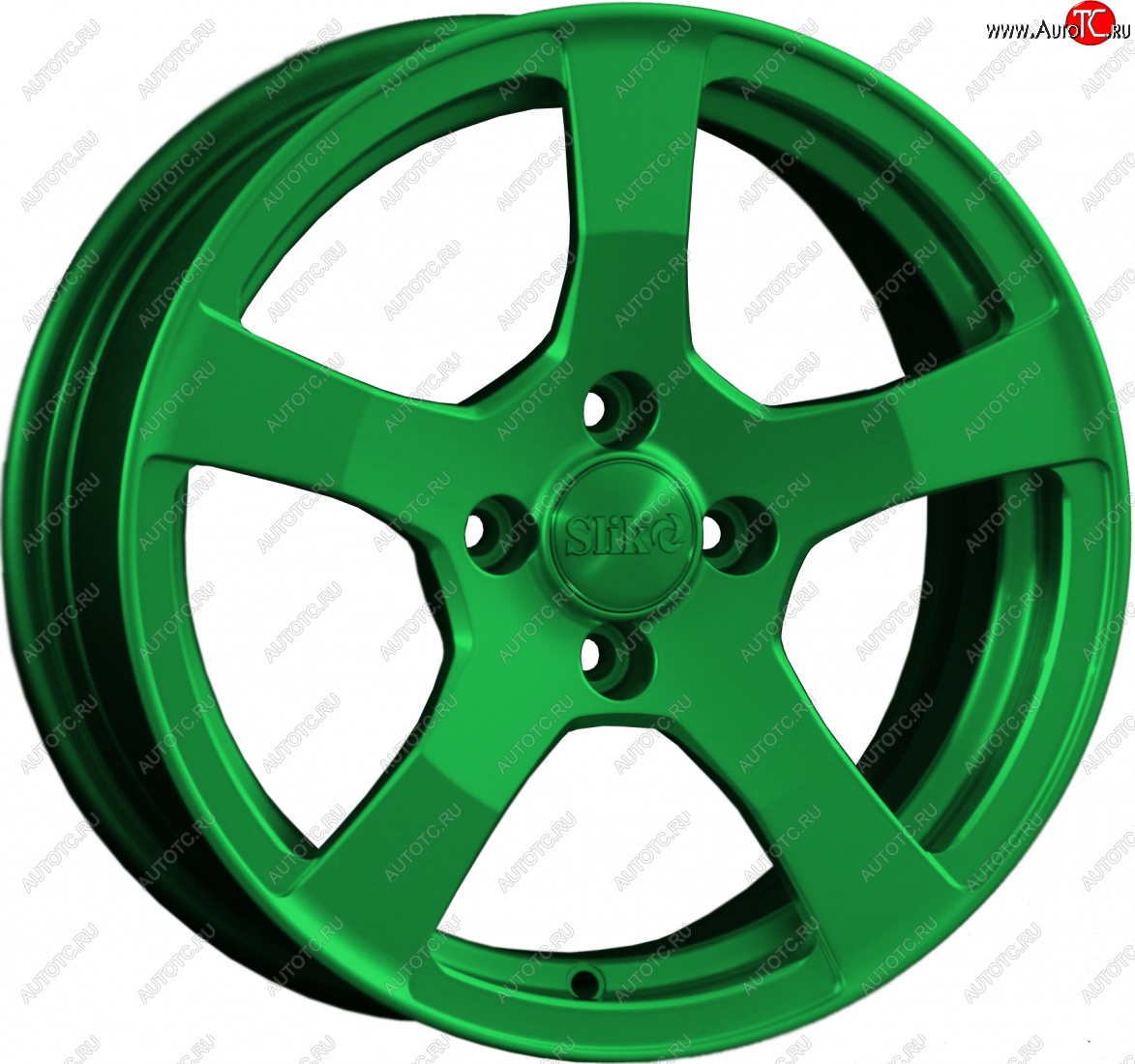 15 599 р. Кованый диск Slik Classik 6.5x15 (Зеленый)   (Цвет: Зеленый)  с доставкой в г. Керчь