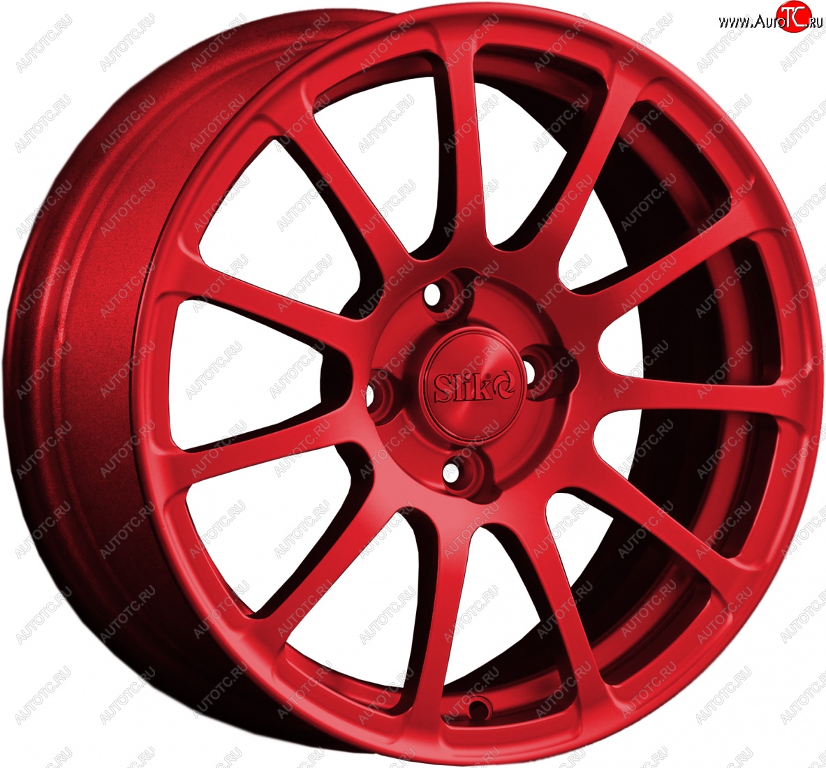 15 599 р. Кованый диск Slik Classik 6.5x15 (Красный)   (Цвет: Красный)  с доставкой в г. Керчь
