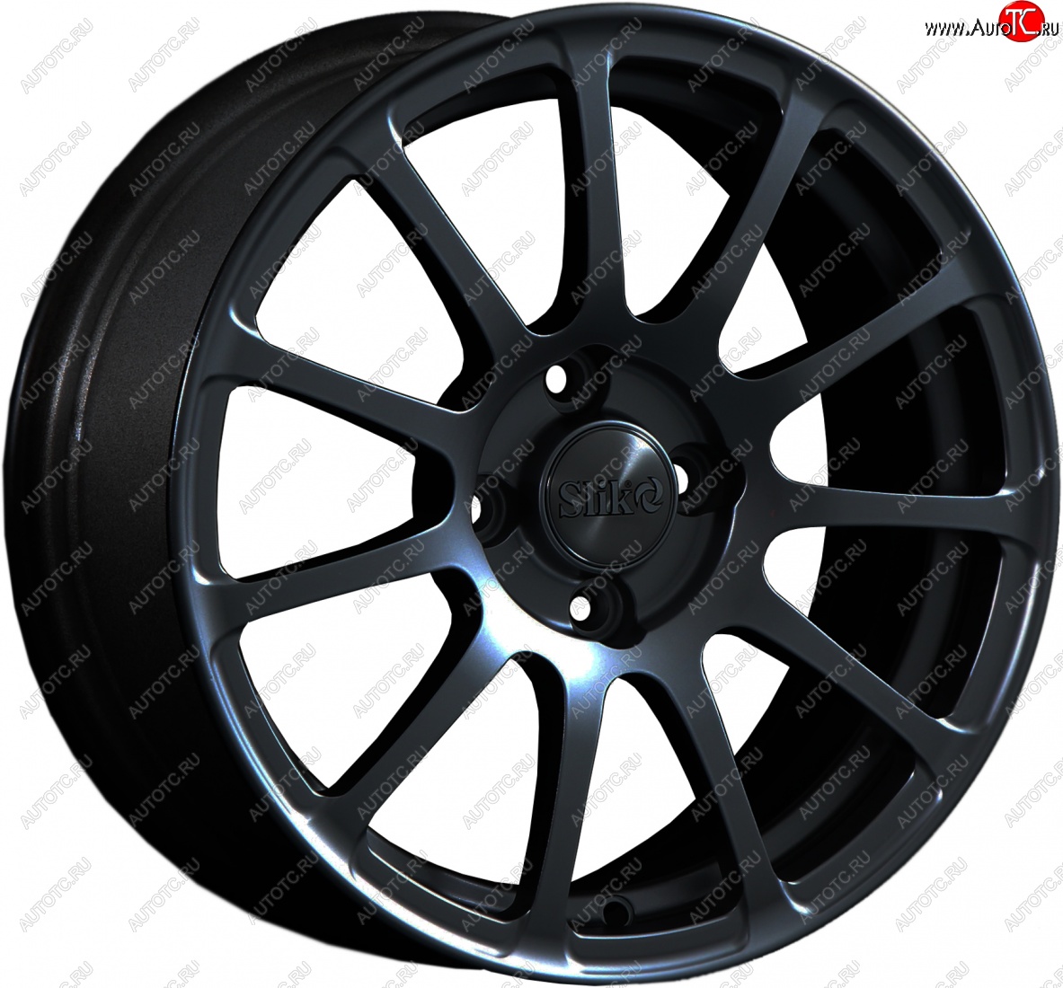15 599 р. Кованый диск Slik Classik 6.5x15 (Черный матовый)   (Цвет: Черный матовый)  с доставкой в г. Керчь