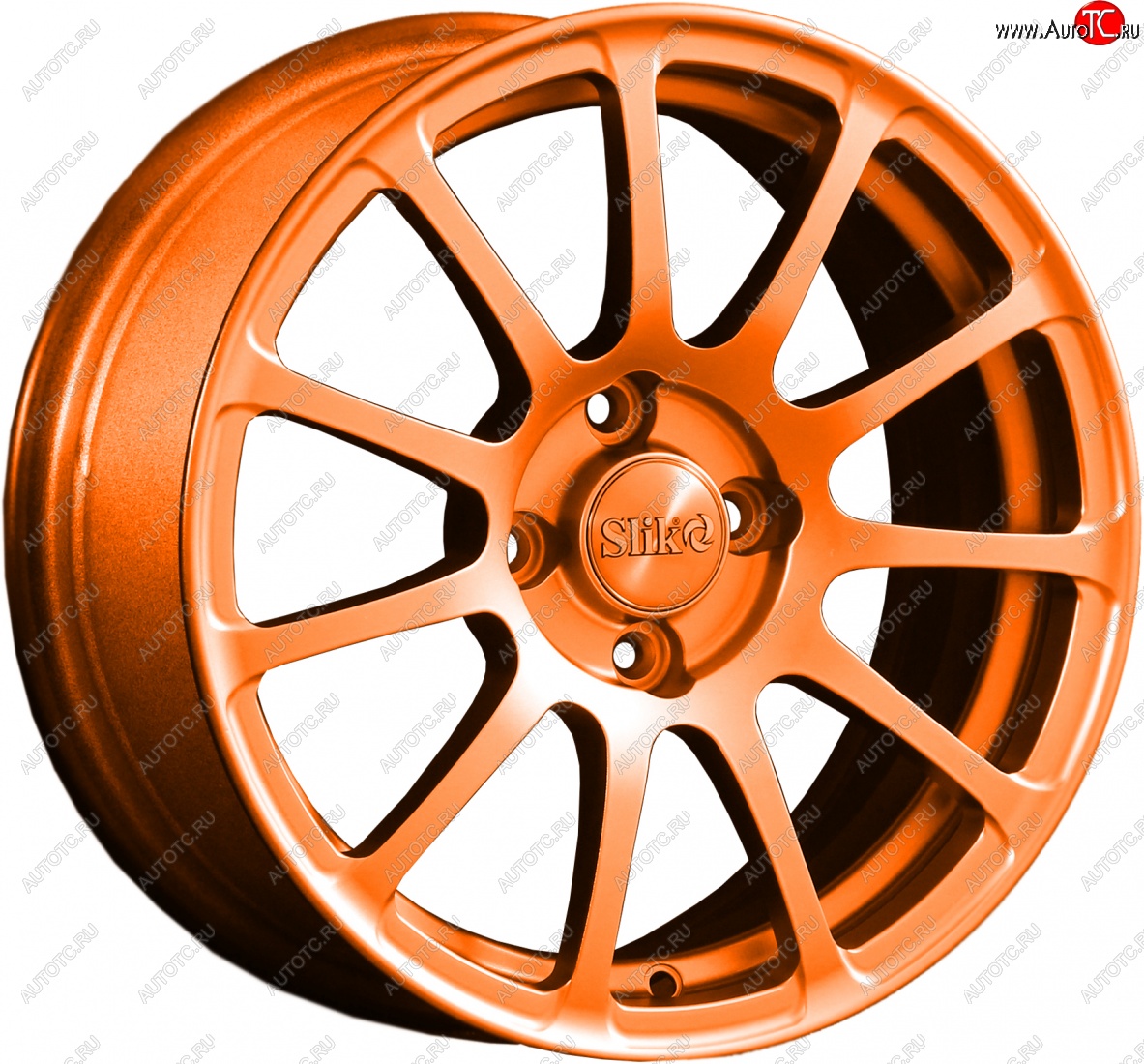 15 599 р. Кованый диск Slik Classik 6.5x15 (Ярко-оранжевый)   (Цвет: Ярко-оранжевый)  с доставкой в г. Керчь