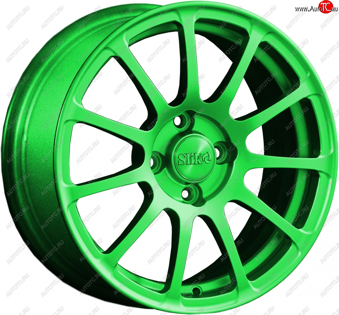 15 599 р. Кованый диск Slik Classik 6.5x15 (RAL 6038 ярко-зеленый)   (Цвет: RAL 6038 ярко-зеленый)  с доставкой в г. Керчь