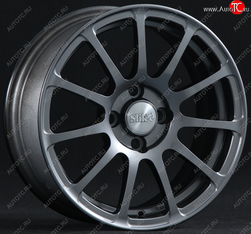 15 599 р. Кованый диск Slik Classik 6.5x15 (Металлик графит глянцевый)   (Цвет: Металлик графит глянцевый)  с доставкой в г. Керчь
