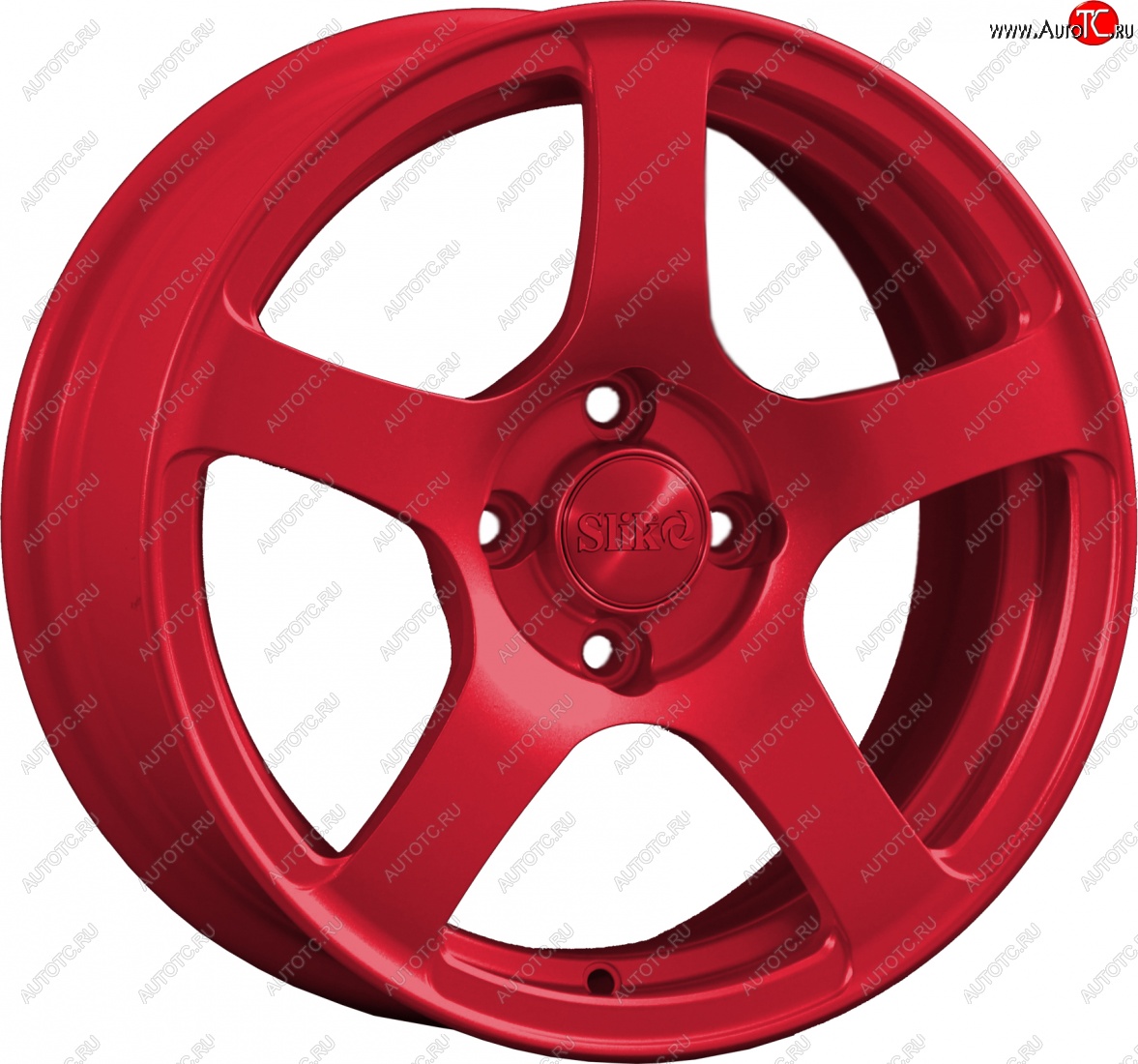 15 249 р. Кованый диск Slik Classik 6.5x15 (Candy красный)   (Цвет: Candy красный)  с доставкой в г. Керчь