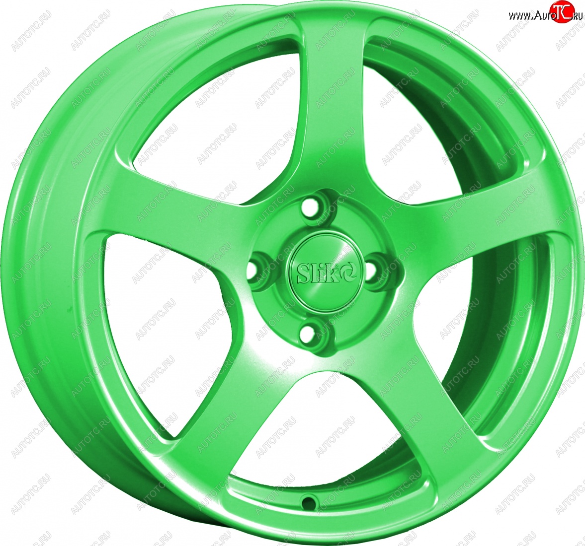 15 249 р. Кованый диск Slik Classik 6.5x15 (RAL 6038 ярко-зеленый)   (Цвет: RAL 6038 ярко-зеленый)  с доставкой в г. Керчь