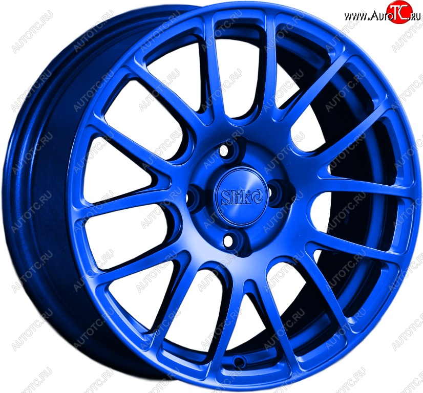15 249 р. Кованый диск Slik Classik 6.5x15 (Candy синий)   (Цвет: Candy синий)  с доставкой в г. Керчь