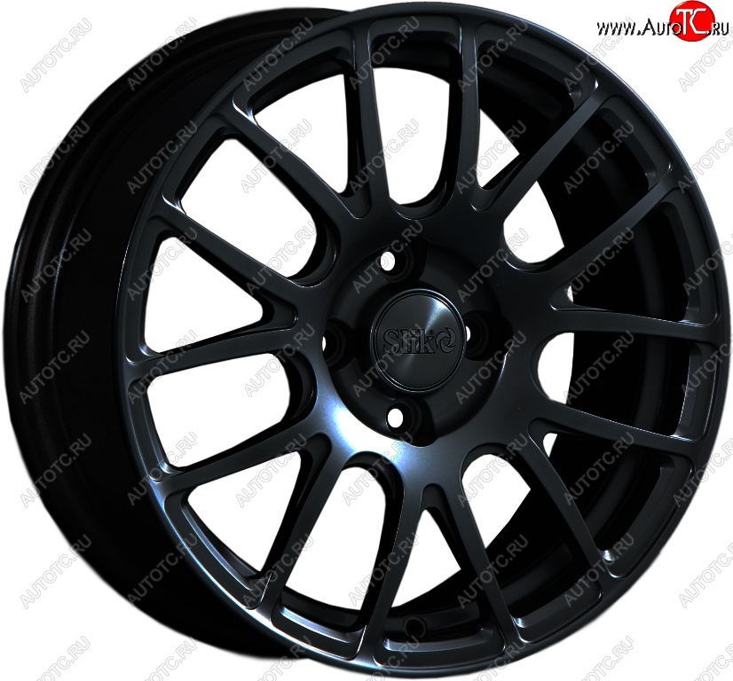 15 249 р. Кованый диск Slik Classik 6.5x15 (Черный глянцевый)   (Цвет: Черный глянцевый)  с доставкой в г. Керчь