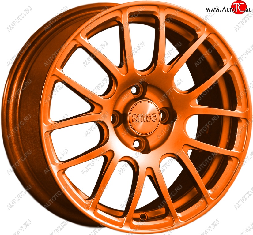 15 249 р. Кованый диск Slik Classik 6.5x15 (Ярко-оранжевый)   (Цвет: Ярко-оранжевый)  с доставкой в г. Керчь