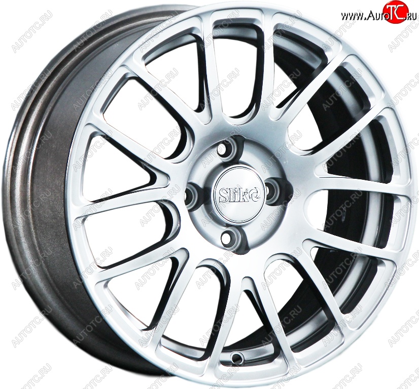 15 249 р. Кованый диск Slik Classik 6.5x15 (Яркое-блестящее серебро)   (Цвет: Яркое-блестящее серебро)  с доставкой в г. Керчь