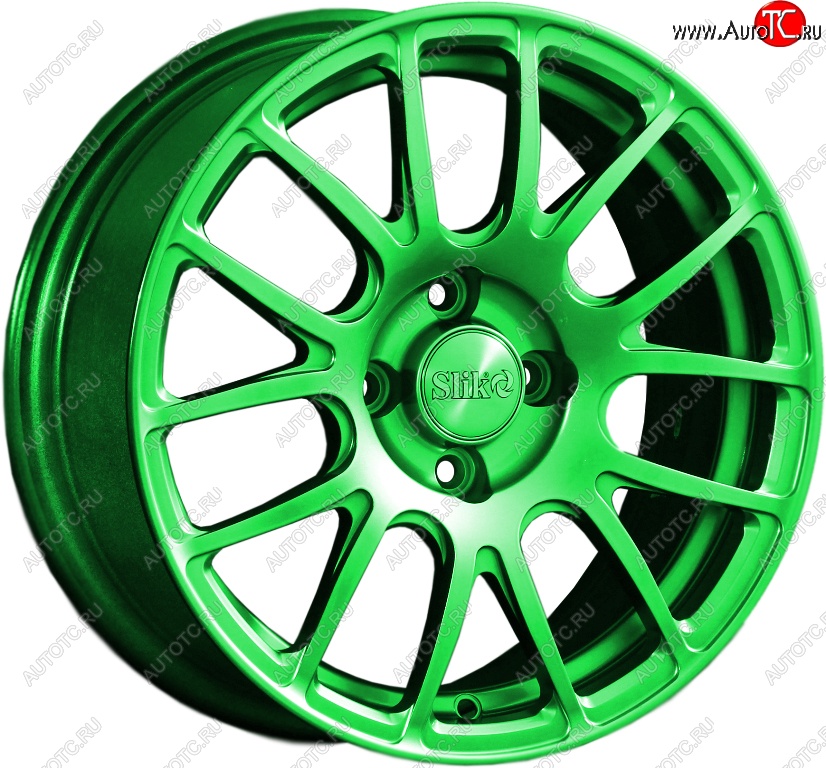 15 249 р. Кованый диск Slik Classik 6.5x15 (RAL 6038 ярко-зеленый)   (Цвет: RAL 6038 ярко-зеленый)  с доставкой в г. Керчь