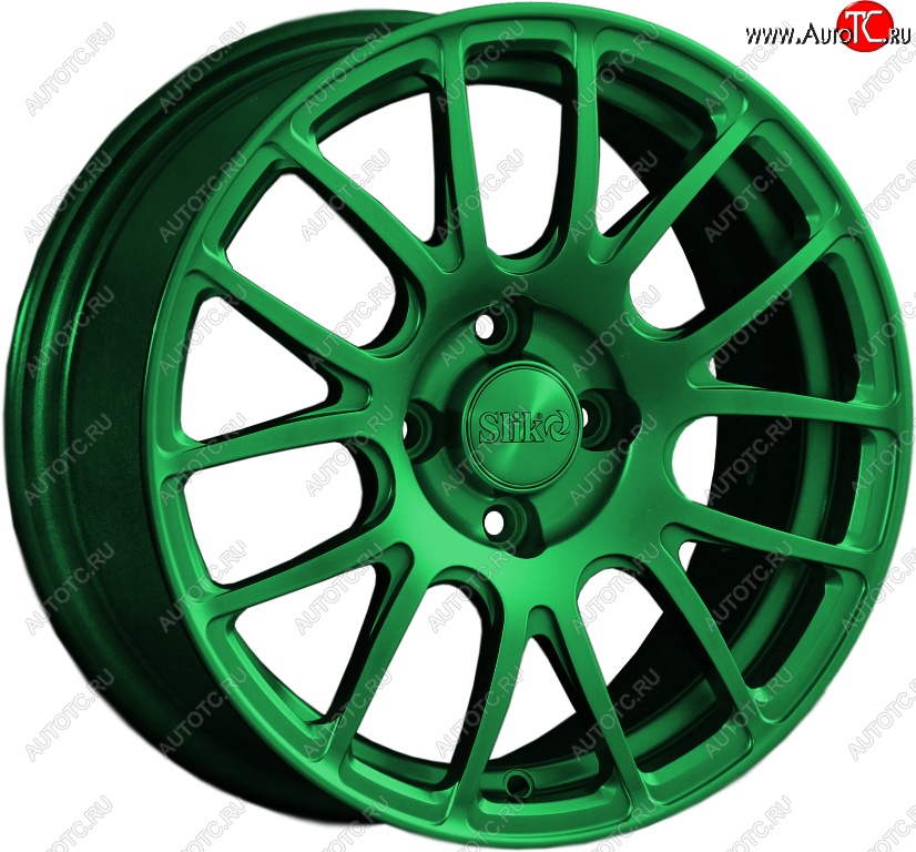 15 249 р. Кованый диск Slik Classik 6.5x15 (Зеленый)   (Цвет: Зеленый)  с доставкой в г. Керчь