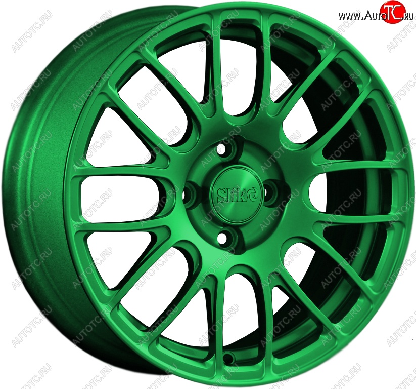 11 899 р. Кованый диск Slik Classik 6.5x15 (Зеленый)   (Цвет: Зеленый)  с доставкой в г. Керчь