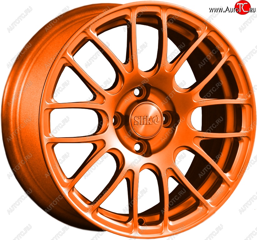 11 899 р. Кованый диск Slik Classik 6.5x15 (Ярко-оранжевый)   (Цвет: Ярко-оранжевый)  с доставкой в г. Керчь