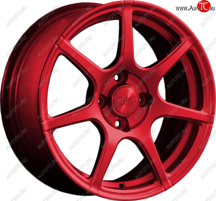 15 249 р. Кованый диск Slik Classik 6.5x15 (Candy красный)   (Цвет: Candy красный)  с доставкой в г. Керчь