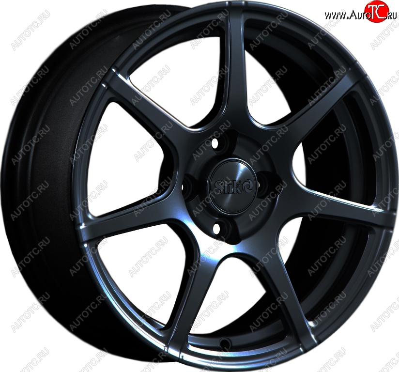 15 249 р. Кованый диск Slik Classik 6.5x15 (Черный глянцевый)   (Цвет: Черный глянцевый)  с доставкой в г. Керчь