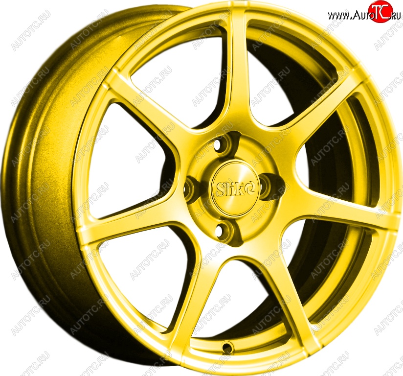 15 249 р. Кованый диск Slik Classik 6.5x15 (Ярко-желтый RAL 1021)   (Цвет: Ярко-желтый RAL 1021)  с доставкой в г. Керчь