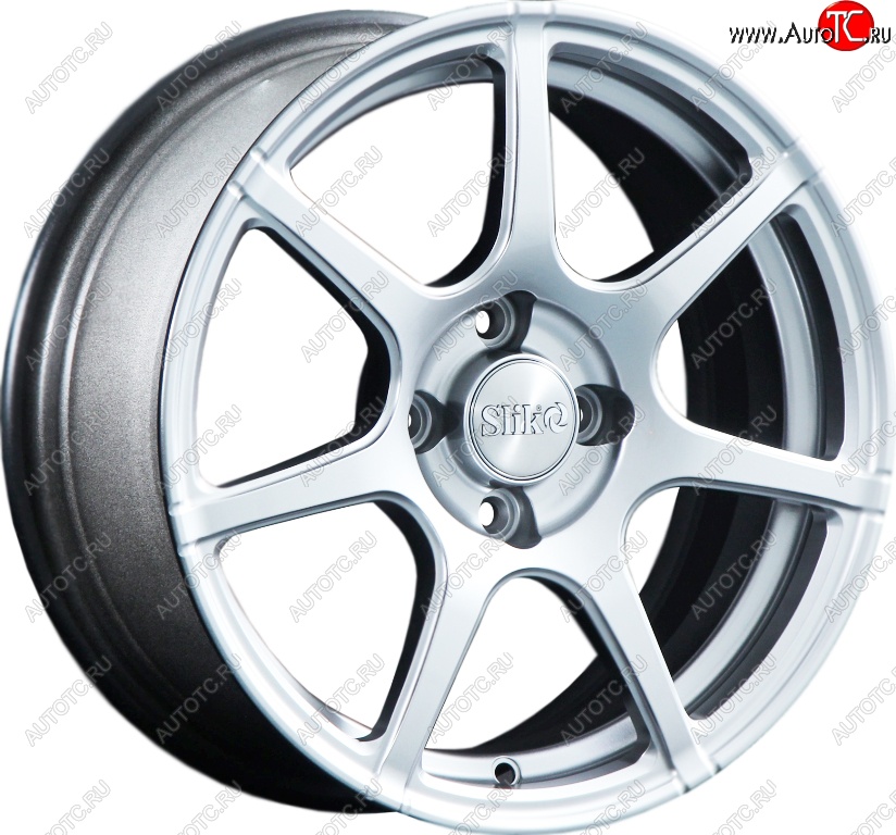 15 249 р. Кованый диск Slik Classik 6.5x15 (Яркое-блестящее серебро)   (Цвет: Яркое-блестящее серебро)  с доставкой в г. Керчь