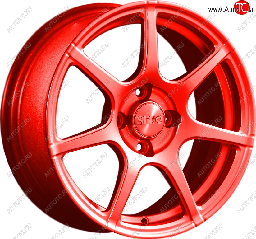15 249 р. Кованый диск Slik Classik 6.5x15 (RAL 3026 ярко-алый)   (Цвет: RAL 3026 ярко-алый)  с доставкой в г. Керчь