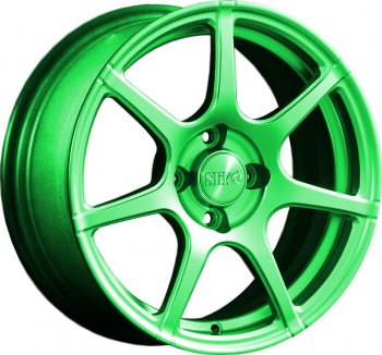 Кованый диск Slik Classik 6.5x15 (RAL 6038 ярко-зеленый)  (Цвет: RAL 6038 ярко-зеленый)