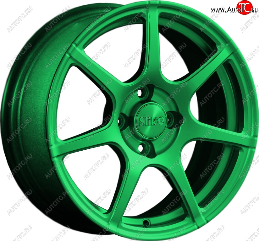 15 249 р. Кованый диск Slik Classik 6.5x15 (Зеленый)   (Цвет: Зеленый)  с доставкой в г. Керчь