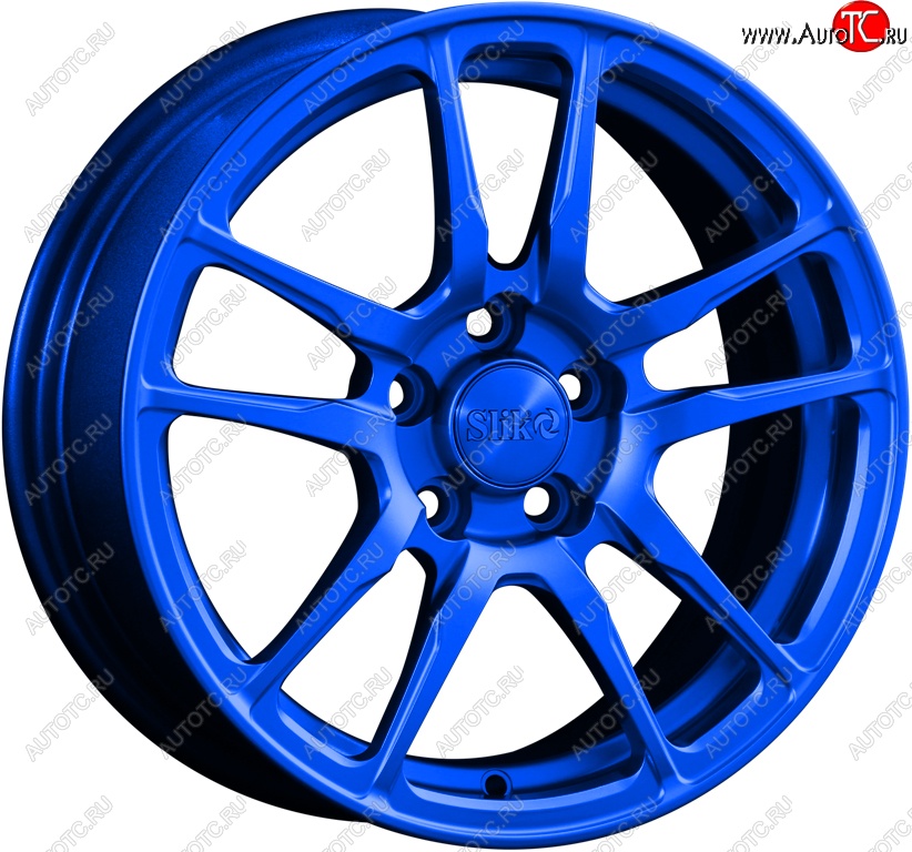 15 249 р. Кованый диск Slik Classik 6.5x15 (Candy синий)   (Цвет: Candy синий)  с доставкой в г. Керчь