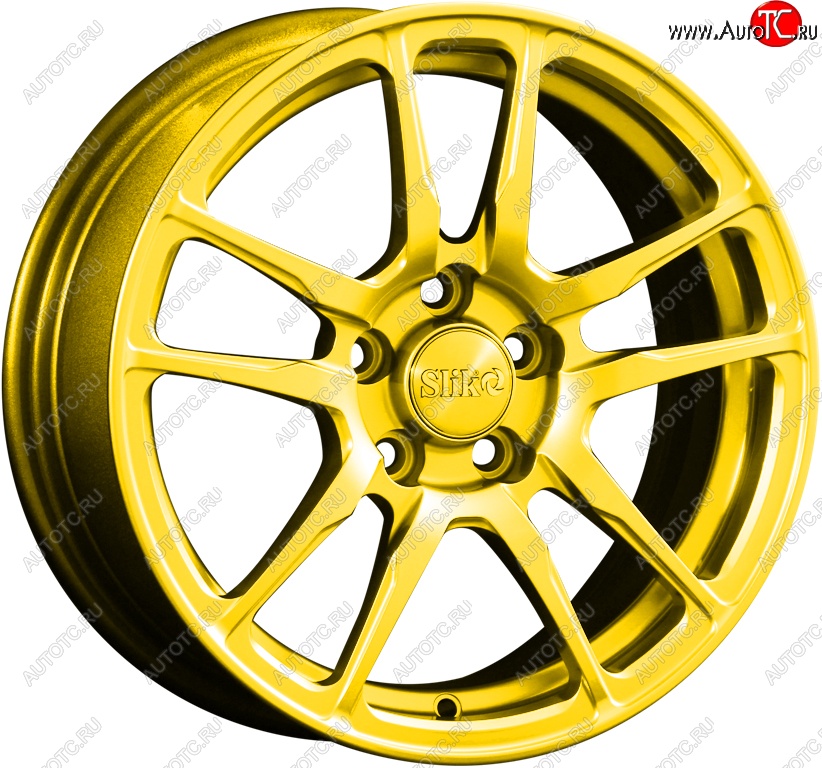 15 249 р. Кованый диск Slik Classik 6.5x15 (Ярко-желтый RAL 1021)   (Цвет: Ярко-желтый RAL 1021)  с доставкой в г. Керчь