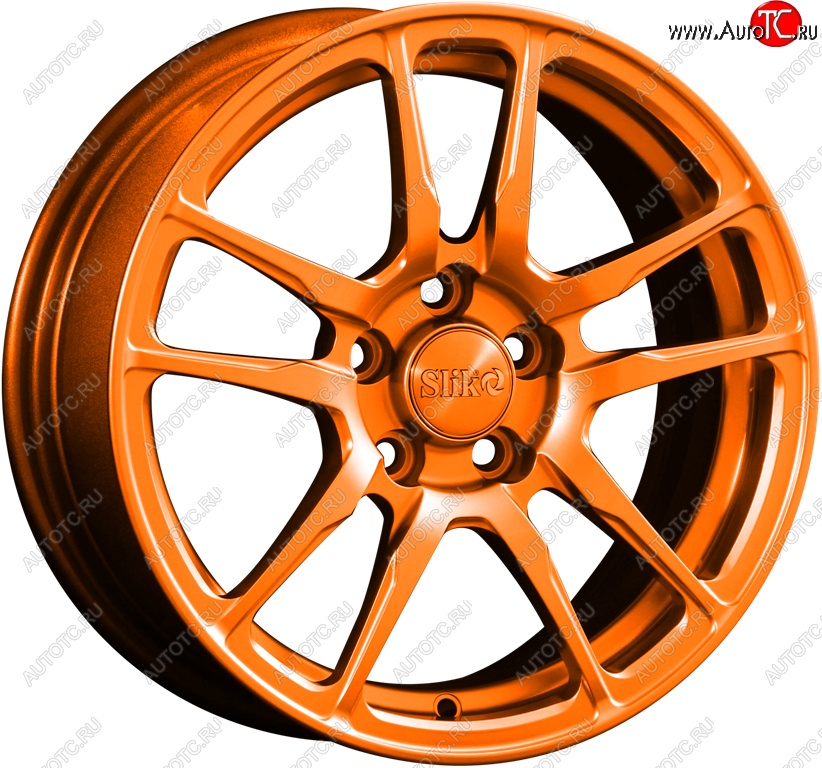15 249 р. Кованый диск Slik Classik 6.5x15 (Ярко-оранжевый)   (Цвет: Ярко-оранжевый)  с доставкой в г. Керчь