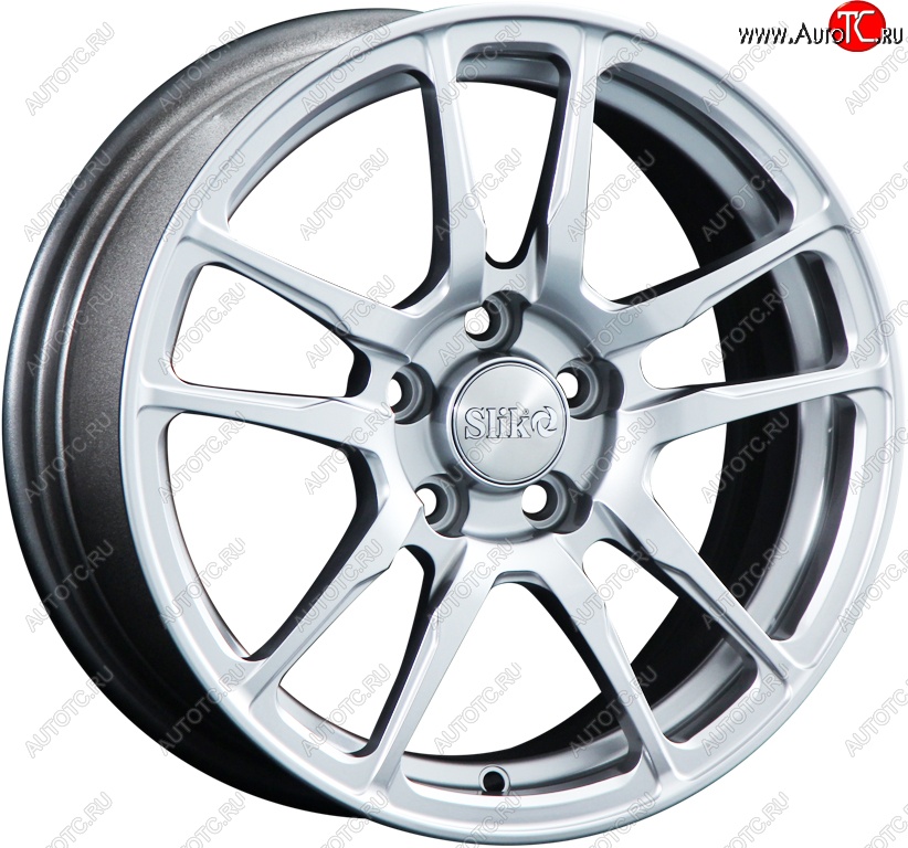 15 249 р. Кованый диск Slik Classik 6.5x15 (Яркое-блестящее серебро)   (Цвет: Яркое-блестящее серебро)  с доставкой в г. Керчь