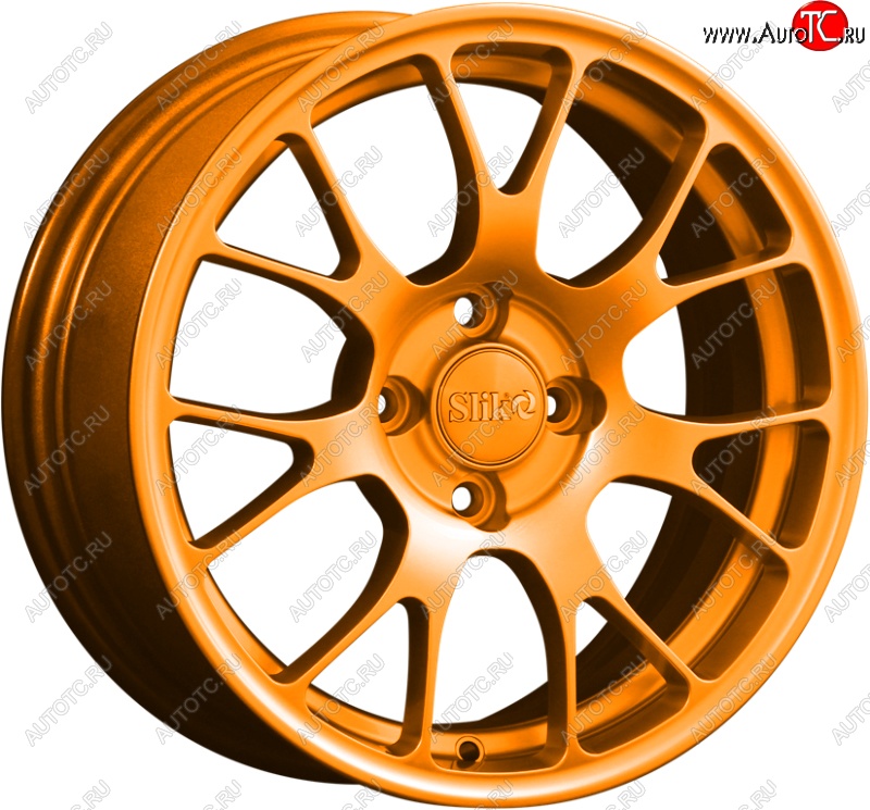 15 249 р. Кованый диск Slik Classik 6.5x15 (Ярко-оранжевый)   (Цвет: Ярко-оранжевый)  с доставкой в г. Керчь