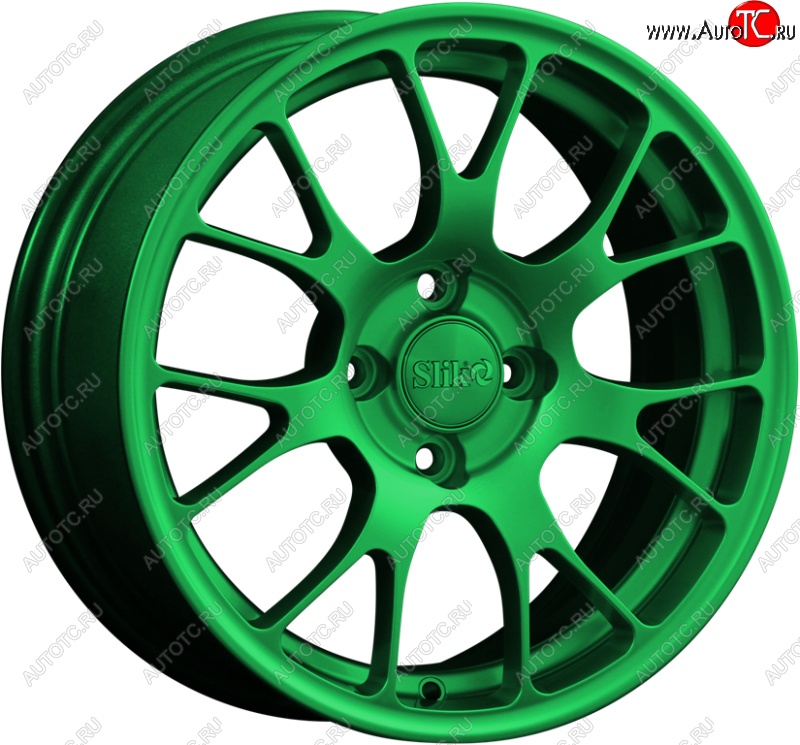 15 249 р. Кованый диск Slik Classik 6.5x15 (Зеленый)   (Цвет: Зеленый)  с доставкой в г. Керчь