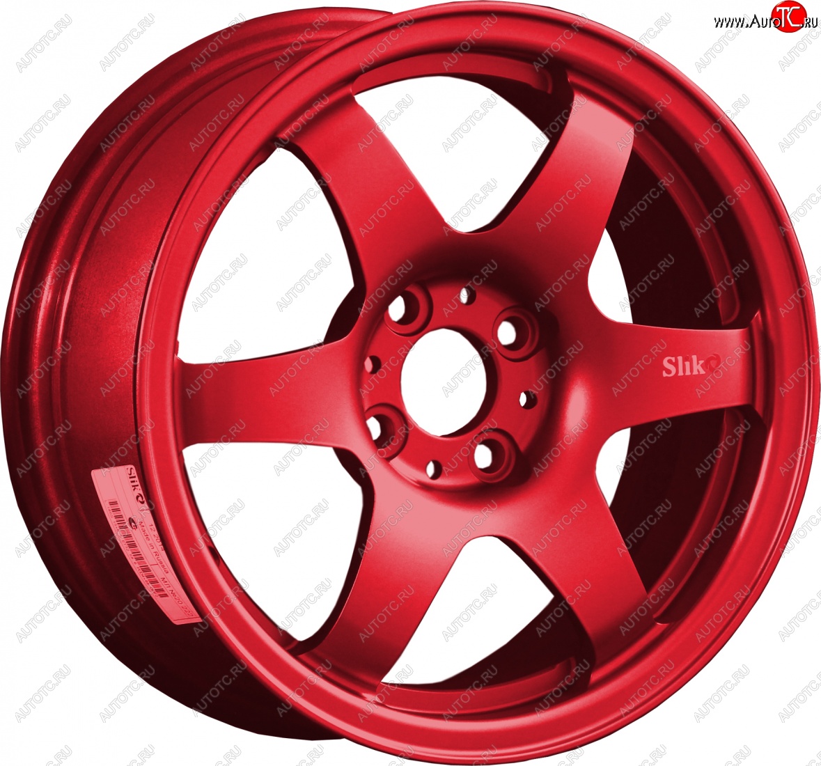 7 899 р. Кованый диск Slik Classik 6x15,5 (Красный) 6.5x15/4-5x98-120 D54.1-72.6   (Цвет: Красный)  с доставкой в г. Керчь