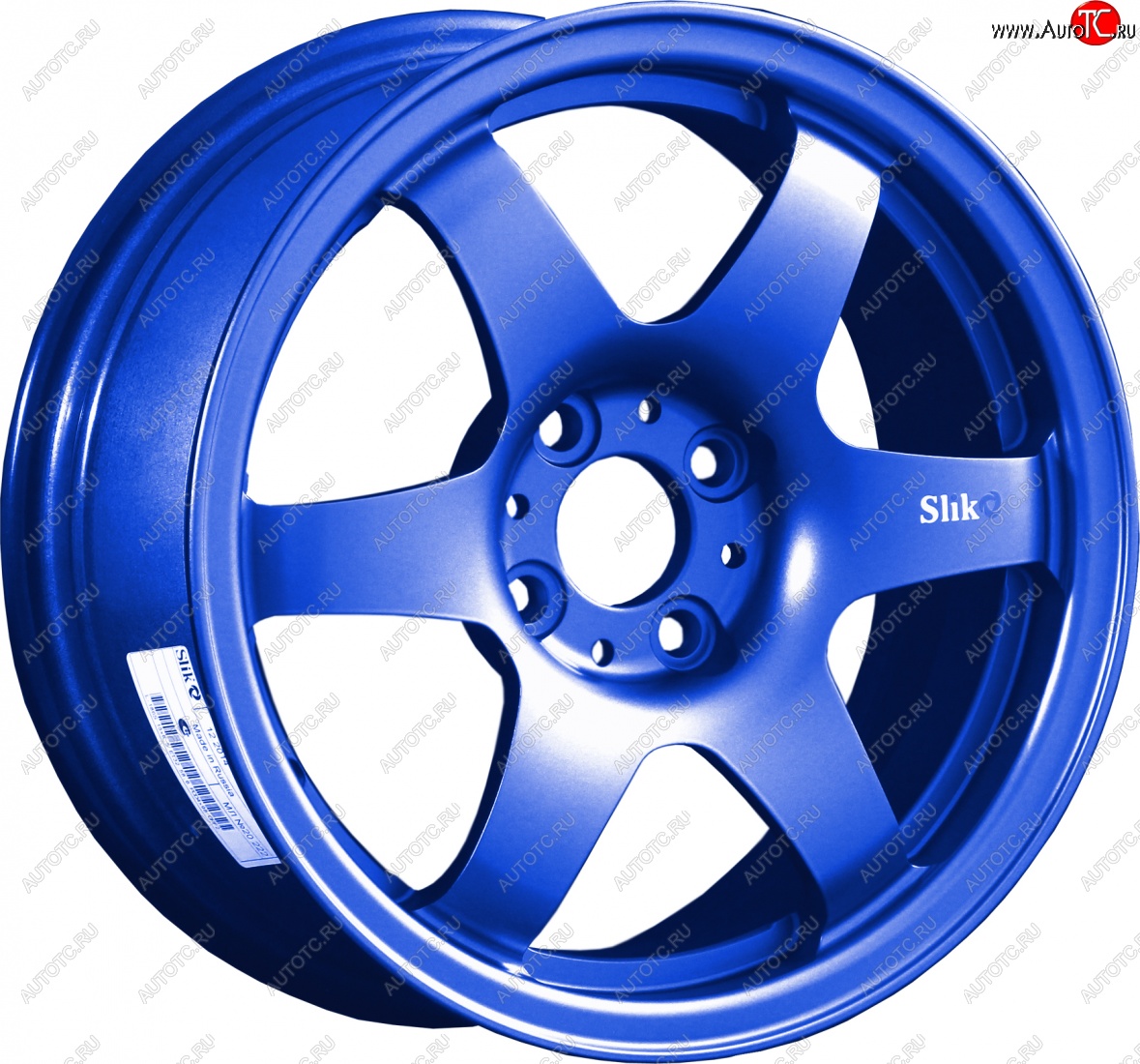 7 899 р. Кованый диск Slik Classik 6x15,5 (Синий) 6.5x15/4-5x98-120 D54.1-72.6   (Цвет: Синий)  с доставкой в г. Керчь