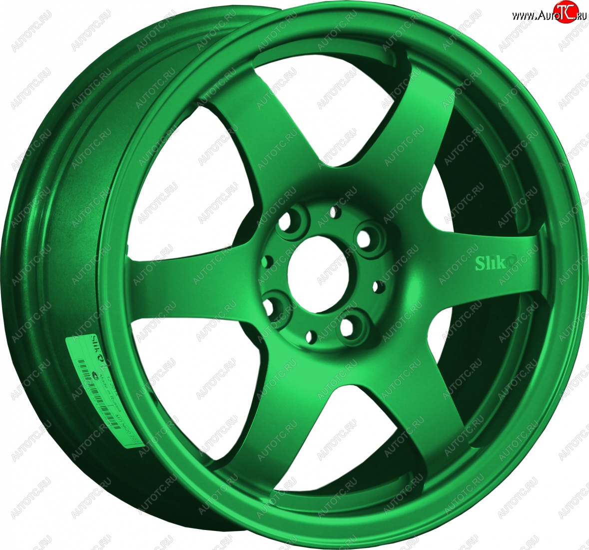 7 899 р. Кованый диск Slik Classik 6x15 (Зеленый) 6.5x15/4-5x98-120 D54.1-72.6   (Цвет: Зеленый)  с доставкой в г. Керчь