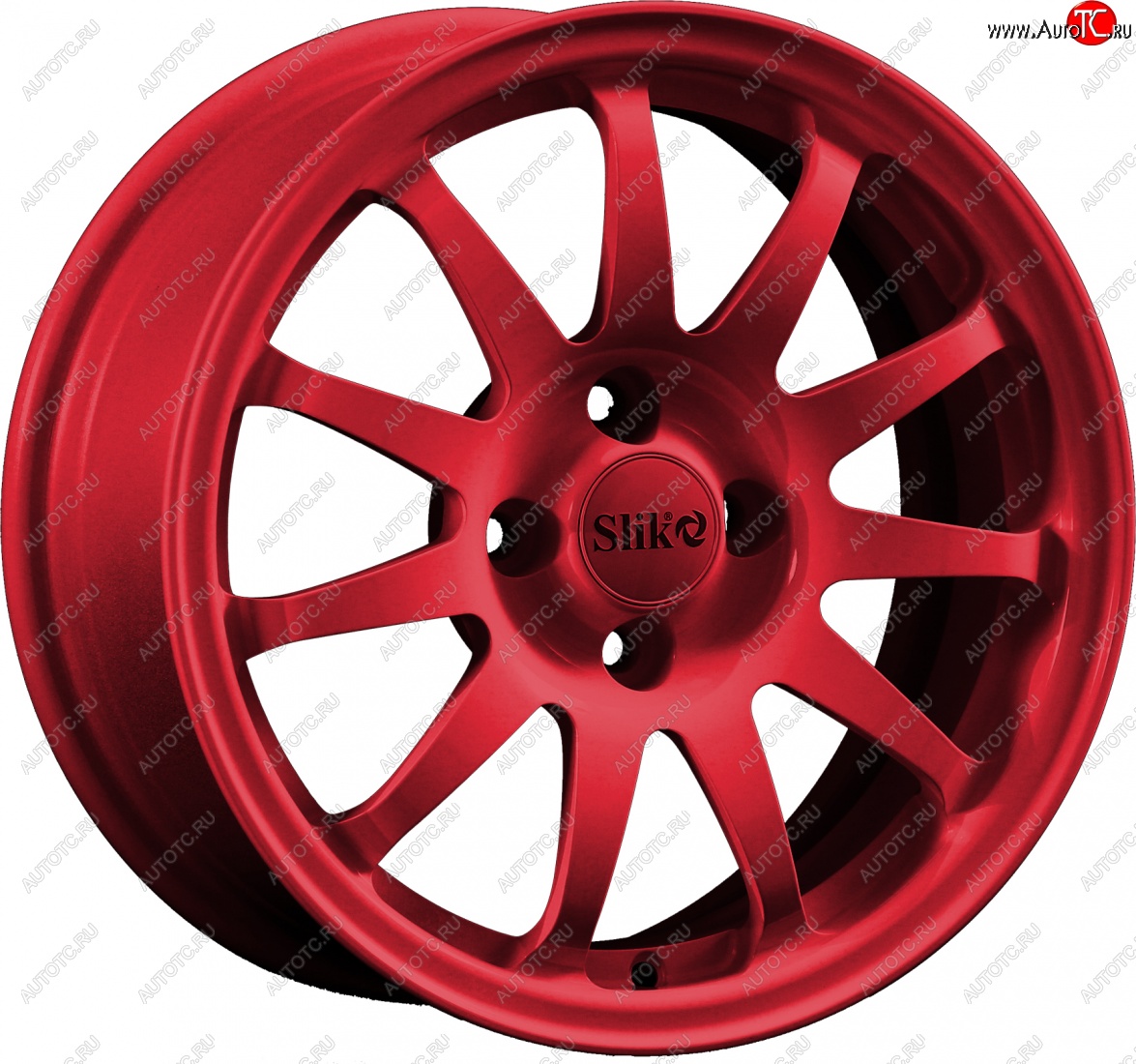 15 249 р. Кованый диск Slik Classik 6.5x15 (Красный)   (Цвет: Красный)  с доставкой в г. Керчь